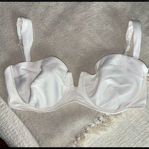 Monday Swimwear Ribbed Clovelly Top ivory